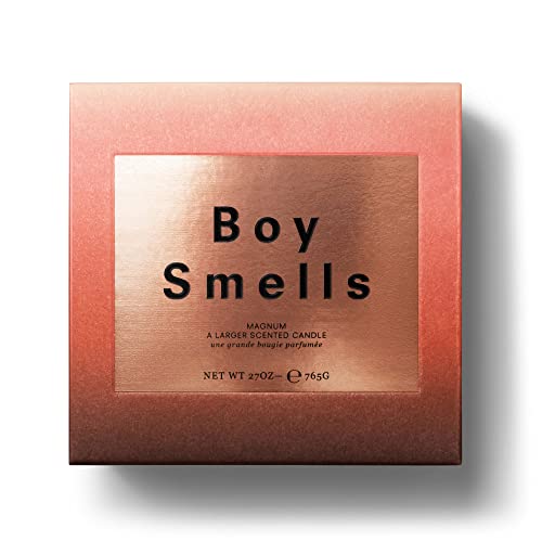 Limited Edition Slow Burn Magnum Boy Smells Candle | 110 Hour Long Burn | Coconut & Beeswax Blend | Luxury Scented Candles For Home (27 Oz) #TOP1