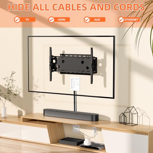 in Wall Cable Concealer Kit with Brush Wall Plate,Recessed Outlet Box,9ft Cord,2 Gang Pass Through Wire Hider for TV Cable Management,HDMI Cables and Home Theater Systems by Celendor - Image 6
