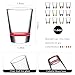 LOBUBT 12 Pack Shot Glasses Set,1.6 oz Shot Glass with Heavy Base,Colorful Shot Glasses Funny Gift Ideas Small Glass Cups for Liqueur Spirits Bar Party Favor Housewarming Gift