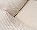 Knuffelwuff Hundebett aus Cord mit Handwebcharakter Olivia XXL 120 x 85cm Beige - Abnehmbarer Bezug - waschbar - für große, mittelgroße und kleine Hunde