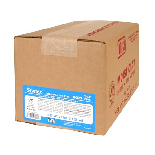 AMACO Stonex Ready-for-Use Self-Hardening Modeling Clay, 25 Pounds, White by AMACO - Used condition - US$24.97