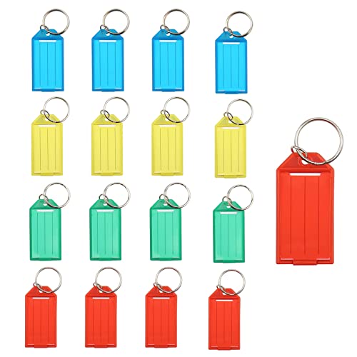 Consejos para Comprar Llaveros los mejores 5. 42 Identificador para Llaves Llavero, Etiquetas para Llaves (Color mezclado 25Pz S3)