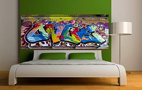 Jm-Déco Stickers tête de lit Graffitis Tête de lit 200x78cm