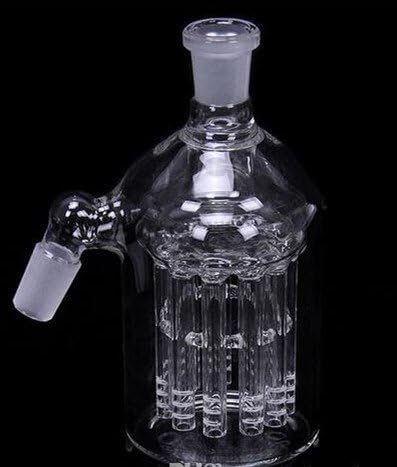 Glass Ash Catcher 11 Arm Percolator Glass Bong Glass Water Pipe 18.8mm Joint, Bong Percolator