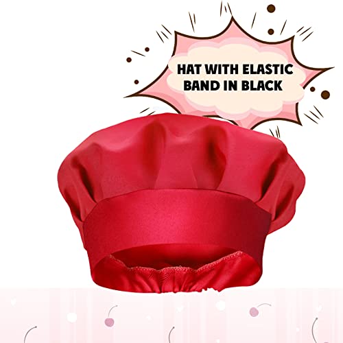 Dtopnior Kids Chef Hat And Apron Set 12 Pieces Waterproof And Adjustable Child Aprons With 2 Pockets Kitchen Bib Aprons For Boys And Girls Kitchen Cooking Baking Painting (M For 7-13 Age, Color A) #TOP3