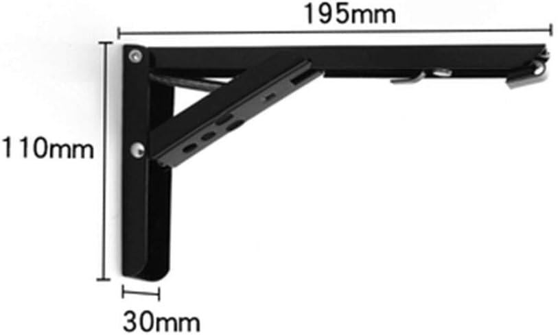 Bracket, L Bracket for Shelf,Wall Mounted Triangle Brackets Triangle Board Shelf BracketsTriangle Support Frame Folding Bracket Kitchen Bracket Tripod Fixed Load-Bearing Wall Rack Bracket Wall Fixed