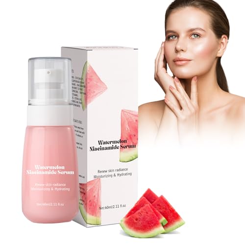 Pemarlis Generic Watermelon Niacinamide Serum,Watermelon Glow Niacinamide Tautropfen Serum, Feuchtigkeitsspendendes Gesichtsserum mit Hyaluronsäure, Glycerin und Vitamin E,Improve Dullness (3)