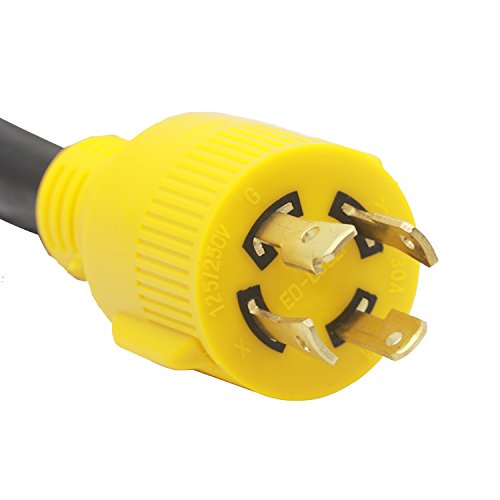 30 Amp Plug Adapter RV to Generator RV Power Cord Adaptor 30 Amp 4