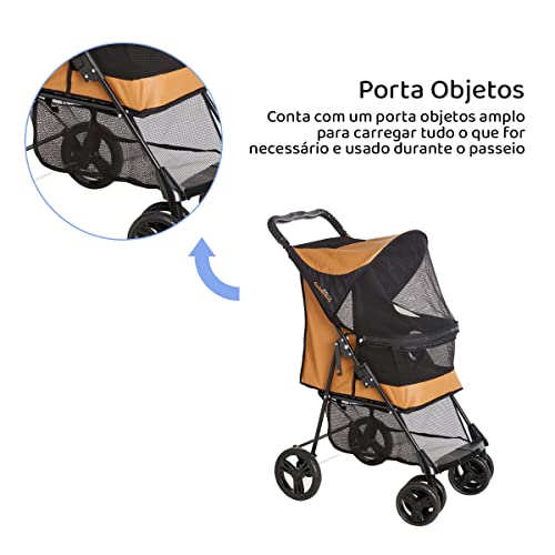 Galzerano Carrinho De Cachorro Pet Lecco Caramelo - P100Car