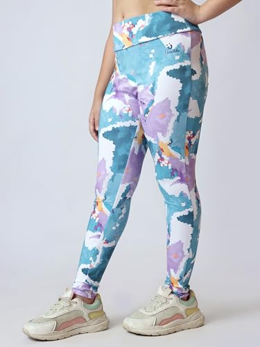 Image of Girl's Activewear Workout Set 2 Piece Athletic Sets Dry Fit Printed Tees And Leggings Yoga Running Dance 4-14Y