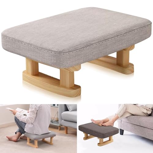 Stowetry Foot Stool Pouffe Footstool with Removable Cover