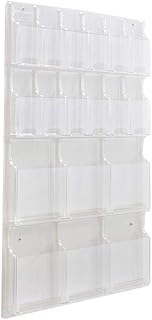 Safco Products 5600CL Reveal Literature Display, 6 Magazine and 12 Pamphlet, Clear Price In India