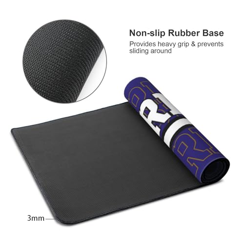 Image of ANTKING Baltimore Mouse Pad Custom Name and Number Desk Pad for Men Women Youth Gifts