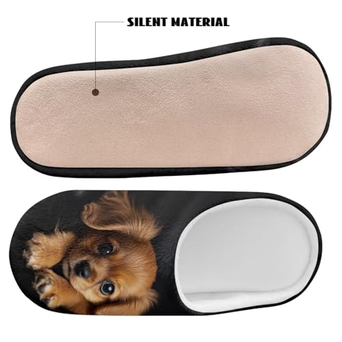 Closed Toe Slippers for Women Men, Winter Slip-on House Shoes, Comfortable Cozy Soft Indoor Slippers3