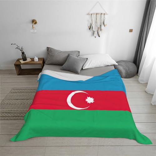 Couverture flanelle drapeau Azerbaïdjan plaid super doux lit et canapé - 6