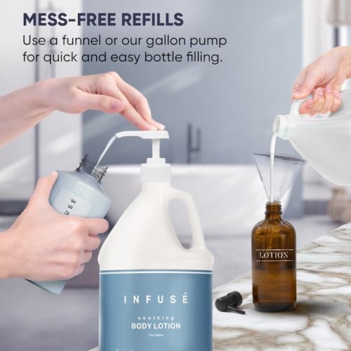 Image of Terra Pure Infuse Hotel Lotion | 1 Gallon | Designed to Refill Soap Dispensers (Set of 4 Gallons)