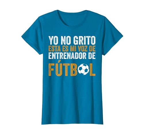 Coach Esta Es Mi Voz De Entrenador De Fútbol Camiseta, Mujer, Zafiro, M