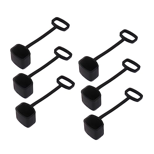 HEMOTON Kazoos Bulk 6pcs Silicone Covers Easy Install Portable Mini Protectors Musical Instrument Covers Decorative Covers