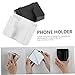 NUOBESTY 6pcs Wall Mount Phone Holder Self-Adhesive Cell Phone Bracket Data Cable Slot Smooth Design for Home Office and Bedroom Use Easy Installation White Black