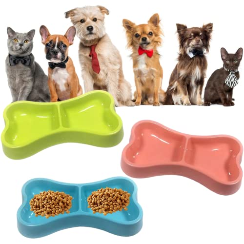 Lot de 3 gamelles antidérapantes pour chat - Multifonctions - Pour nourriture humide et eau - Pour chats d'intérieur et chatons Cover
