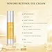 Retinol Eye Cream for Eye Bags - Rapid Under Dark Circles,Wrinkles, Fine Lines, Puffiness | Hydrating Anti-Aging Moisturizer Skin Care, Christmas gifts for Women and men 0.67 fl oz (Yellow)