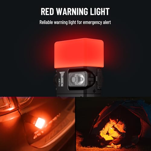 Image of WUBEN AC3 Flashlight Diffuser Durable, Lamp Caps for X2Pro /X4 Flashlight, for Camping, Emergencies and Outdoor (Red)