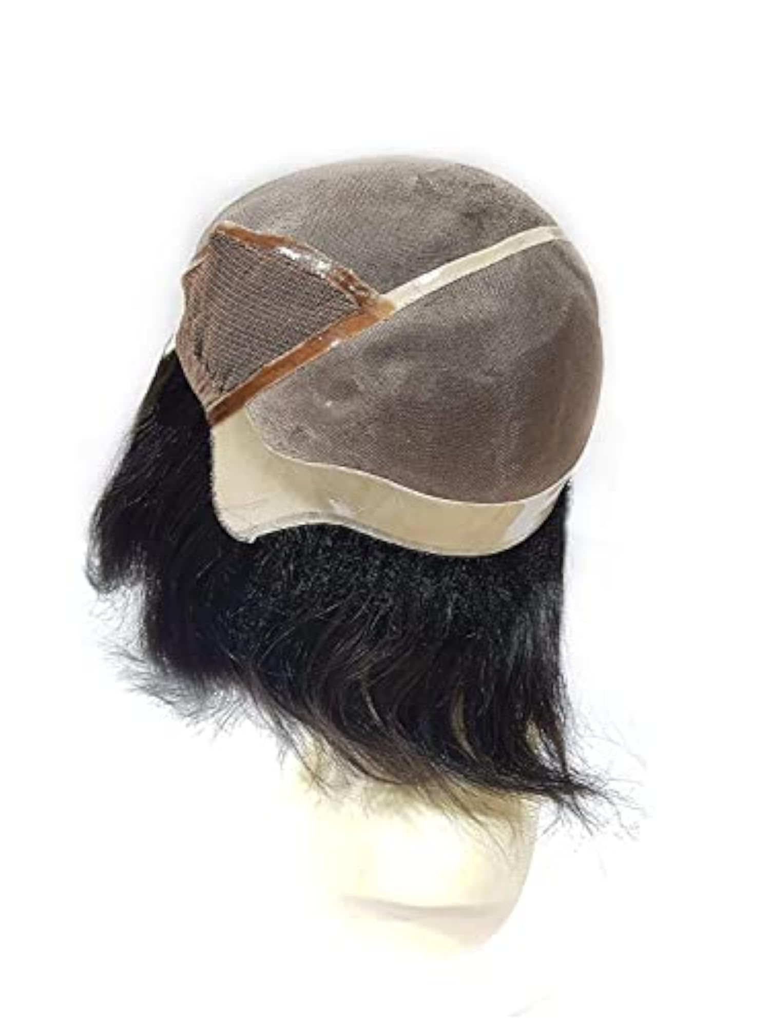 Men's Full Head Human Hair Wig Patch