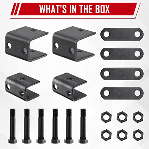 Sparkwhiz Trailer Leaf Springs Hanger Kit For Double Eye Springs Single Axle Suspension (2,000-7,000 Lb Axles) #TOP5