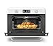 SMEG COF01Countertop Combi Oven - Multi-Function Grill, Air Fry, Steam, Bake, Convection, Defrost, and Warm, 10 Cooking Functions - Made In Italy (White)