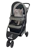 Pet Dog Cat Stroller Small Medium 30 Lbs Double Puppy Doggy Animal Lightweight Travel Portable 2 3 W