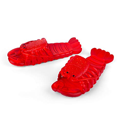 Coddies Pantuflas de langosta, regalo divertido, sandalias unisex, toboganes, piscina, playa y ducha, para hombres, mujeres y niños, color Rojo, talla 39/40 EU Cover