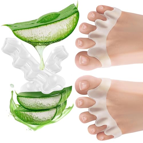 Image of Toe Separator for Feet Toe Spacers Correct Toes Yoga Silicone Hammer Toe Corrector for Women & Men Correct Toe Straighteners for Overlapping Toes (A F t separator)