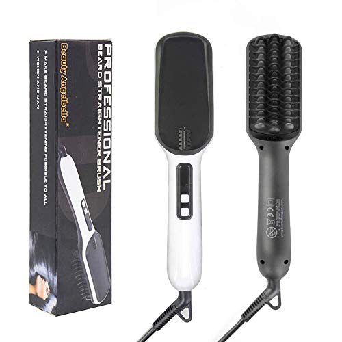 Men's Heated Beard Comb Straightener: Beard Brush, Ion Heated Beard Comb Fast Straightening, Automatic Temperature Locking, Valentine's Day, Father's Day Birthday Christmas Gift For Boyfriend #TOP1