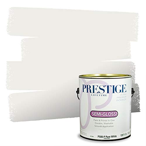 Comparison: Best Blue For Kitchen Cabinets Sherwin Williams 8 PRESTIGE Paints Interior Paint and Primer In One, 1-Gallon, Semi-Gloss, Comparable Match of Sherwin Williams* Pure White*
