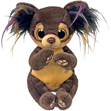 TY Beanie Boos Toffee the Chihuahua with Big Yellow Eyes and Glitter - T37393