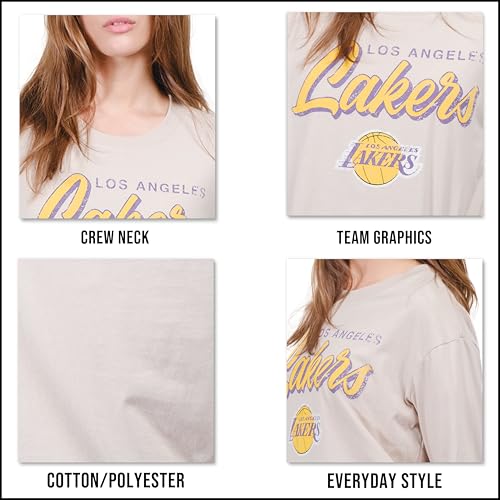 Ultra Game Women's NBA Super Soft Crop Top Pullover Sweatshirt, Chicago Bulls, Sand, Large by Ultra Game - Used condition - Image 2