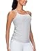 THE GYM PEOPLE Women's Maternity Tank Tops Racerback Pregnancy Ruched Sleeveless Yoga Workout Shirts with Removable Padded Light Grey Heather