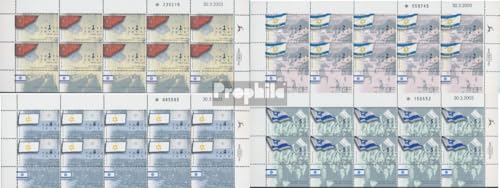 Sellos de Israel para coleccionistas Prophila 1739Klb-1742Klb de la bandera nacional