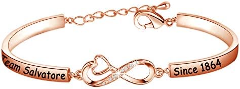 Team Salvatore/Damon/Stefan Since 1864 Bracelet Vampire Fandom Gift For Vampire Girls