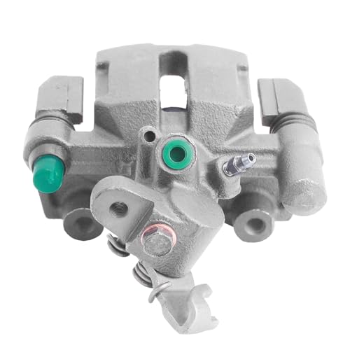 Image of Detroit Axle - Rear Right Brake Caliper for Ford 1991-1996 Escort | Mercury Tracer 1990-1993 Mazda 323 1990-1994 Protege, Passenger Side Disc Brake Caliper with Bracket Replacement