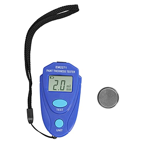 Jauge d'épaisseur de peinture de voiture, testeur de revêtement à écran LCD numérique, 0,0 mm à 2,0 mm, 0 mil à 80 mil, dispositif de mesure pour carrosserie automobile,