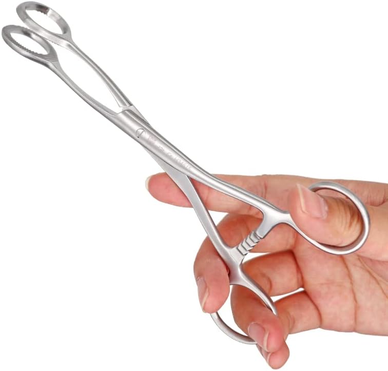 1pc Stainless Steel Tongue Forceps Straight Closing Ring Body Piercing Plier Tool Ear Lip Navel Nose Tongue Septum Forceps Clamp