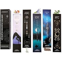 Incense Sticks Set of 100-6 Scents Dragons Blood, Lavender, Jasmine, Palo Santo & More for Relaxation, Sleep & Positive Energy, Long-Lasting Aromatic Sticks Black