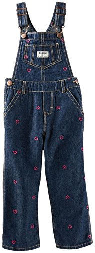 OshKosh Latzhose Mädchen 56/62 Jeans Herzen 3 Monate Baby Hose