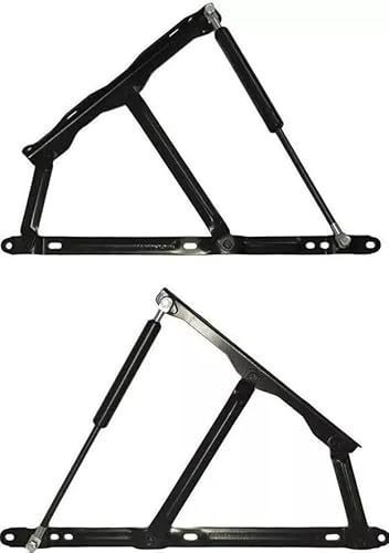 Ottoman Bed Lift Mechanism, 800N Gas Struts, Storage Bed Hardware, Replacement Support Springs, Smooth Lift System, 2 Pack (Mechanism and Struts)