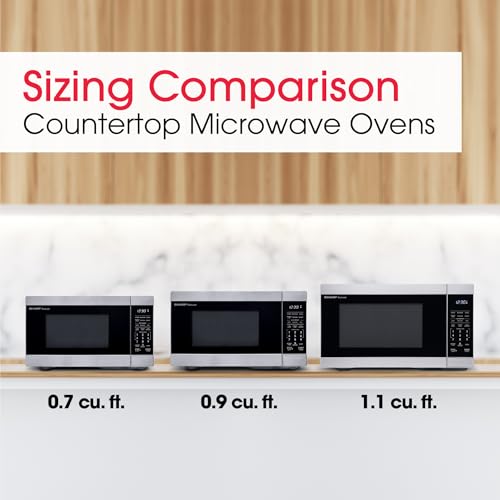 SHARP Countertop Microwave Oven with Removable 12.4" Carousel Turntable, 1000 Watt, 1.1 Cubic Feet, Stainless Steel by Sharp - Image 5