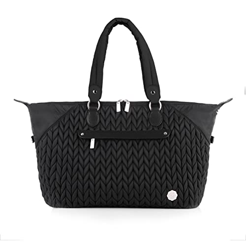 Diaper Bag Tote Baby Nappy Changing Bag Multifunction Large Baby Travel Handbag For Mom (Black) #TOP1