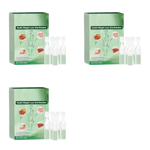 Orale Flüssigkeit zum Abnehmen, Abnehmen Tropfen zum Trinken, Orale Lösung, Weight Loss Oral Solution, Fettverbrenner, Fatburner, Bauchfett Schnell Loswerden, Bauch Weg, Straffen Slim, 3 Stück