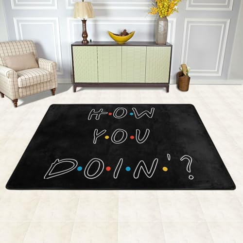 AMZWXQYT How You Doin Area Rug for Living Room Bedroom