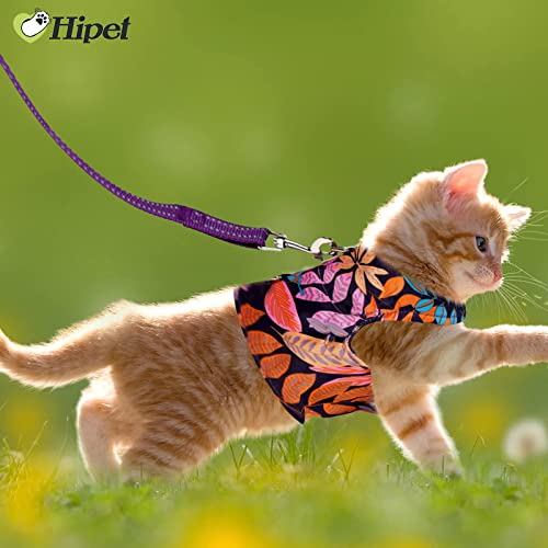 Cat Harness and Leash for Walking Escape Proof Air Mesh Fabric Outdoor Walking Vest with Reflective Strips for Cute Cats… - Image 7